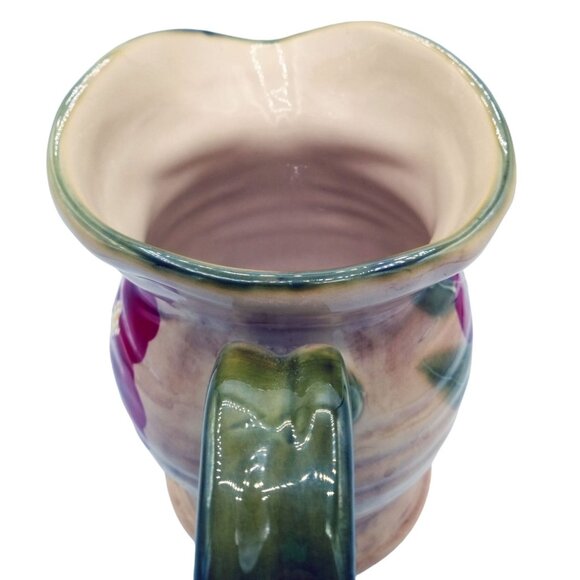 Fleur Rustique Pitcher Ambiance Collection 7" Discontinued Poppy Nanette Vacher - Picture 6 of 15